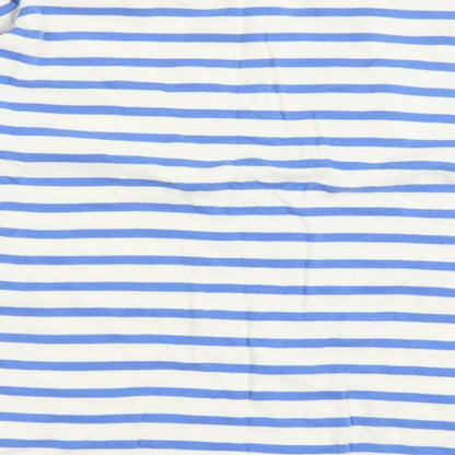 NEXT Girls White Striped 100% Cotton Pullover Sweatshirt Size 10 Years  Pullover - Lovely
