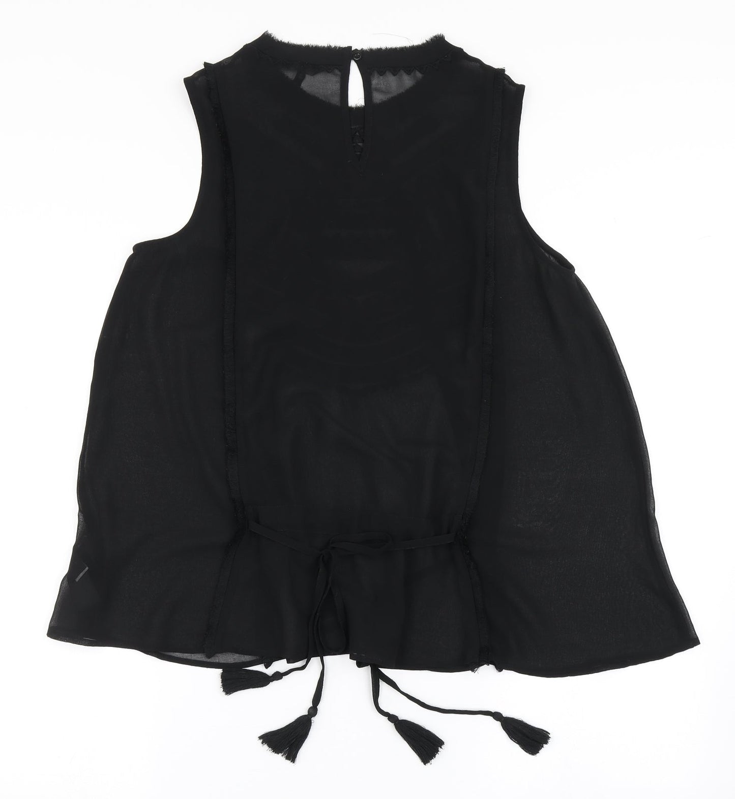 Womens UK Size 12 NEXT Black Basic Blouse