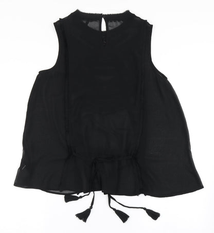 Womens UK Size 12 NEXT Black Basic Blouse