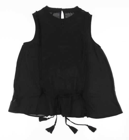 Womens UK Size 12 NEXT Black Basic Blouse