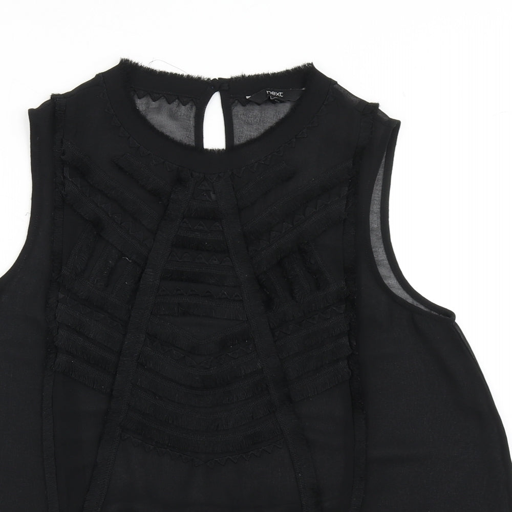 Womens UK Size 12 NEXT Black Basic Blouse