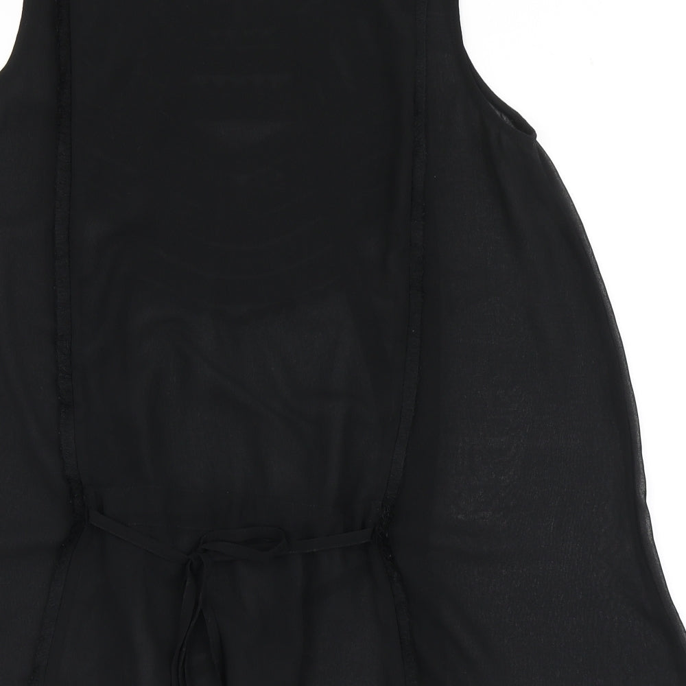 Womens UK Size 12 NEXT Black Basic Blouse