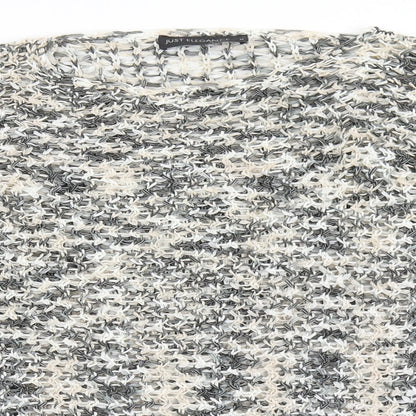 Just Elegance Womens Multicoloured Round Neck  Acrylic Pullover Jumper Size M