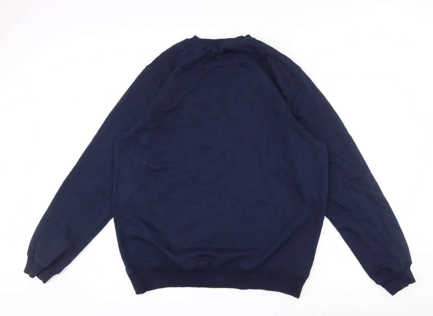 Printer Womens Blue  Cotton Pullover Sweatshirt Size 14  Pullover