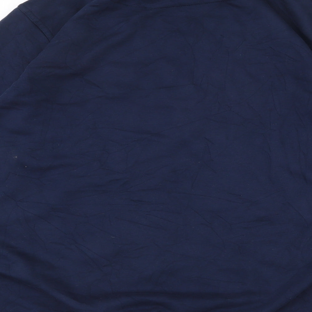 Printer Womens Blue  Cotton Pullover Sweatshirt Size 14  Pullover