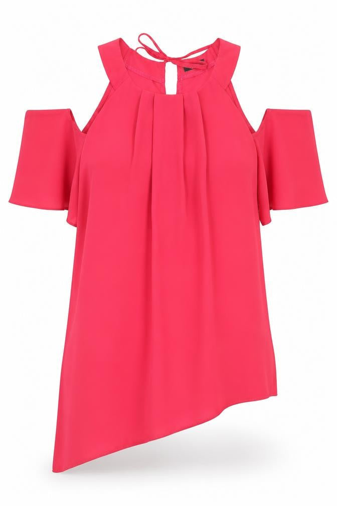 Womens UK Size 10 F&F Pink Basic Blouse