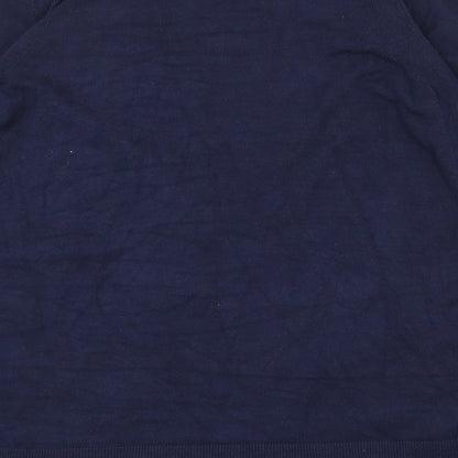 Marks and Spencer Womens Blue V-Neck  Viscose Cardigan Jumper Size 12