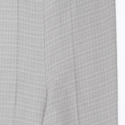 Classics Womens Grey  Polyester Carrot Trousers Size 14 L26.5 in Regular