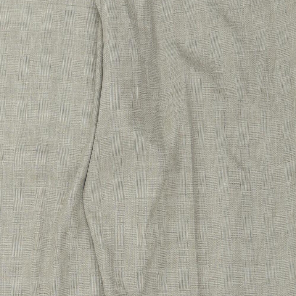 Classics Womens Green  Polyester Carrot Trousers Size 14 L26 in Regular