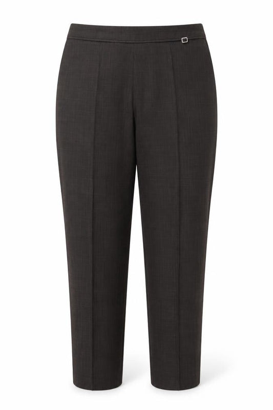 Womens UK Size 14 Classic Regular Fit Carrot Brown Trousers