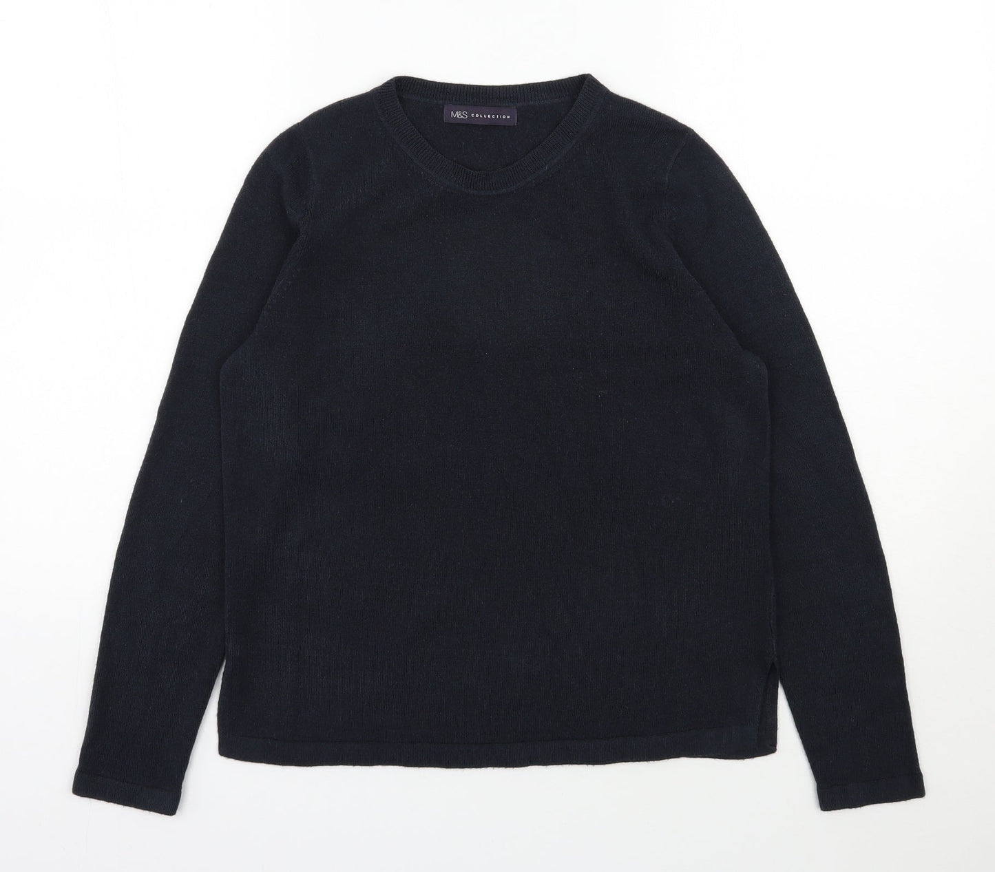 Womens UK Size 12 Marks and Spencer Blue Pullover Jumper