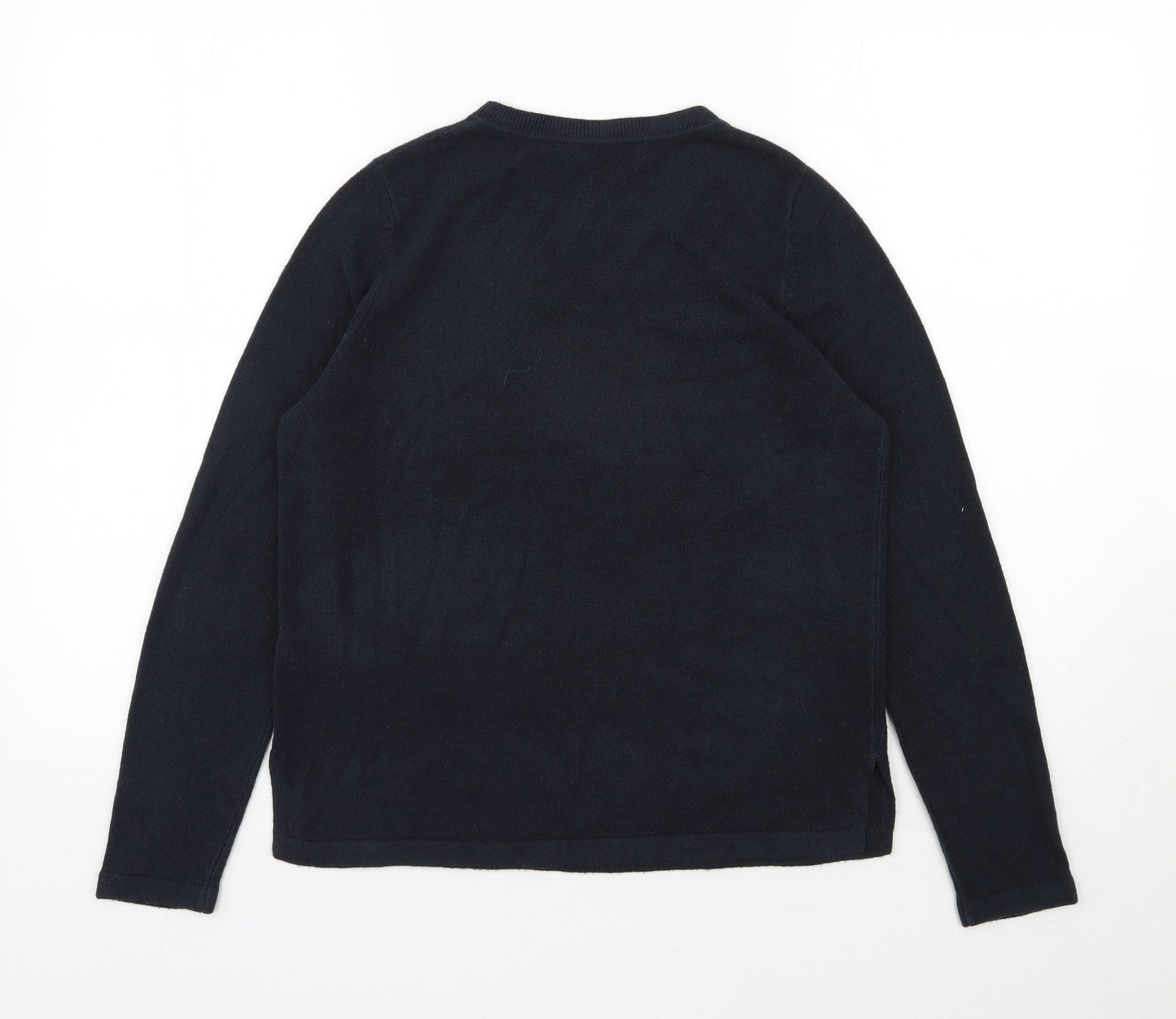 Womens UK Size 12 Marks and Spencer Blue Pullover Jumper