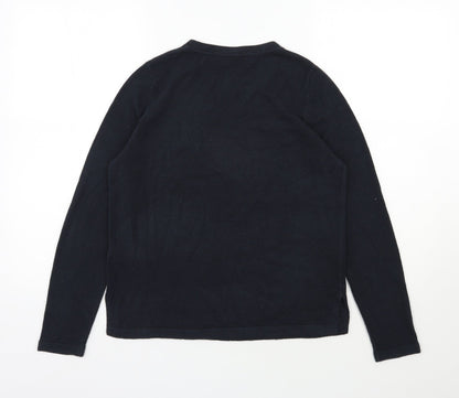 Womens UK Size 12 Marks and Spencer Blue Pullover Jumper
