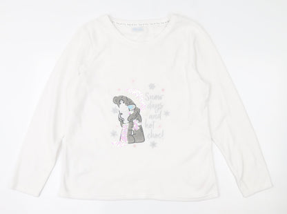 Front view of Tatty teddy women’s multicoloured solid polyester top pyjama top, size UK 12, -, size UK 12-14