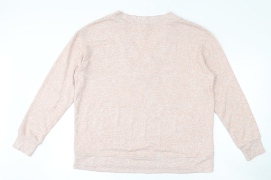 Womens UK Size M H&M Pink Pullover Jumper