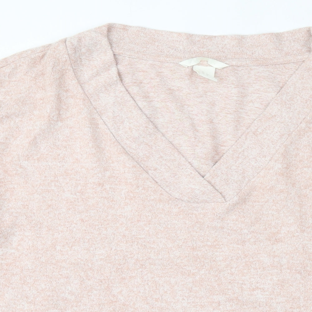 Womens UK Size M H&M Pink Pullover Jumper
