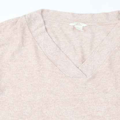Womens UK Size M H&M Pink Pullover Jumper