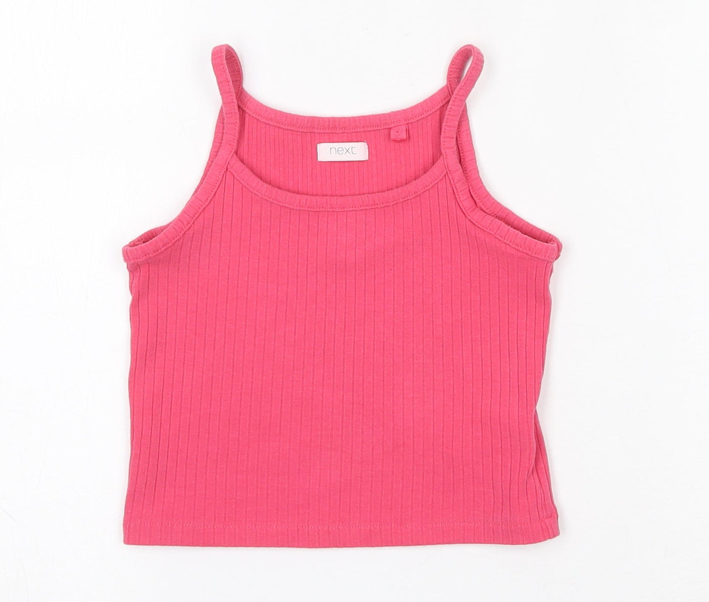 NEXT Girls Pink  Cotton Camisole Tank Size 4 Years Scoop Neck