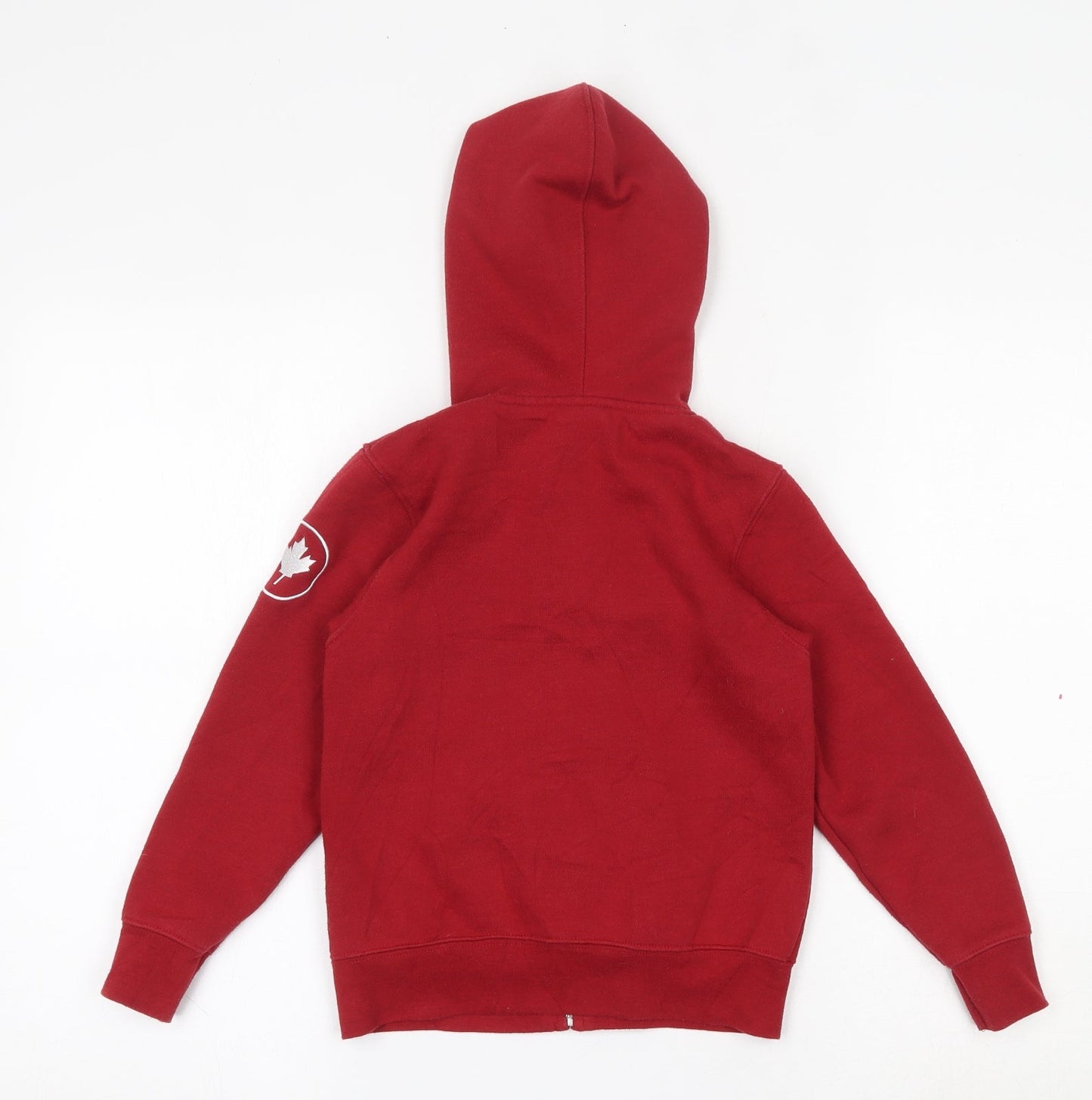 GGS Boys Red  Cotton Full Zip Hoodie Size 6 Years  Zip - Canada
