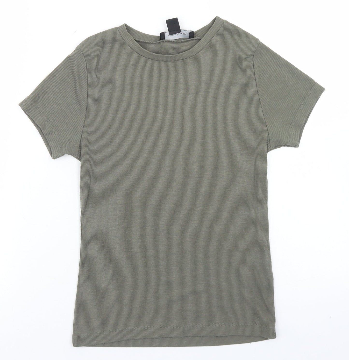 Womens UK Size 8 Atmosphere Green Cropped T-Shirt