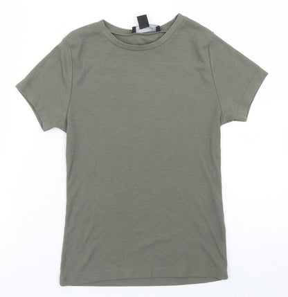 Womens UK Size 8 Atmosphere Green Cropped T-Shirt