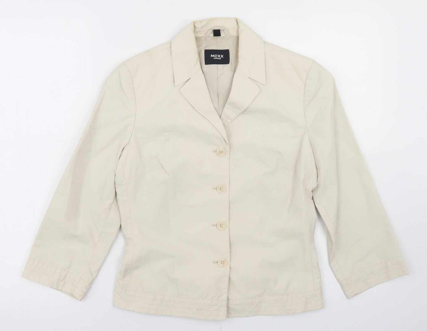 Mexx Womens Beige   Jacket Blazer Size 8  Button
