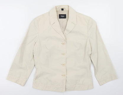 Mexx Womens Beige   Jacket Blazer Size 8  Button