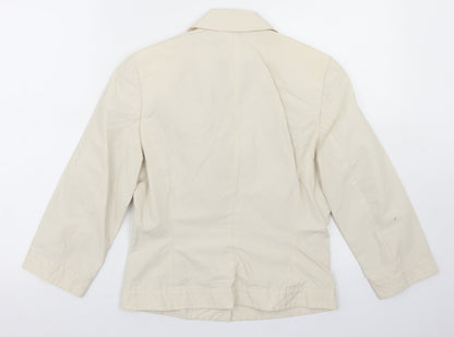 Mexx Womens Beige   Jacket Blazer Size 8  Button
