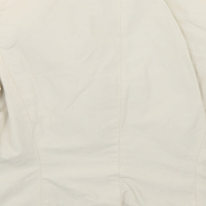 Mexx Womens Beige   Jacket Blazer Size 8  Button