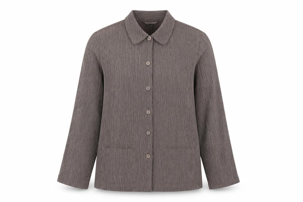 Womens UK Size 10 Marks and Spencer Brown Basic Button-Up