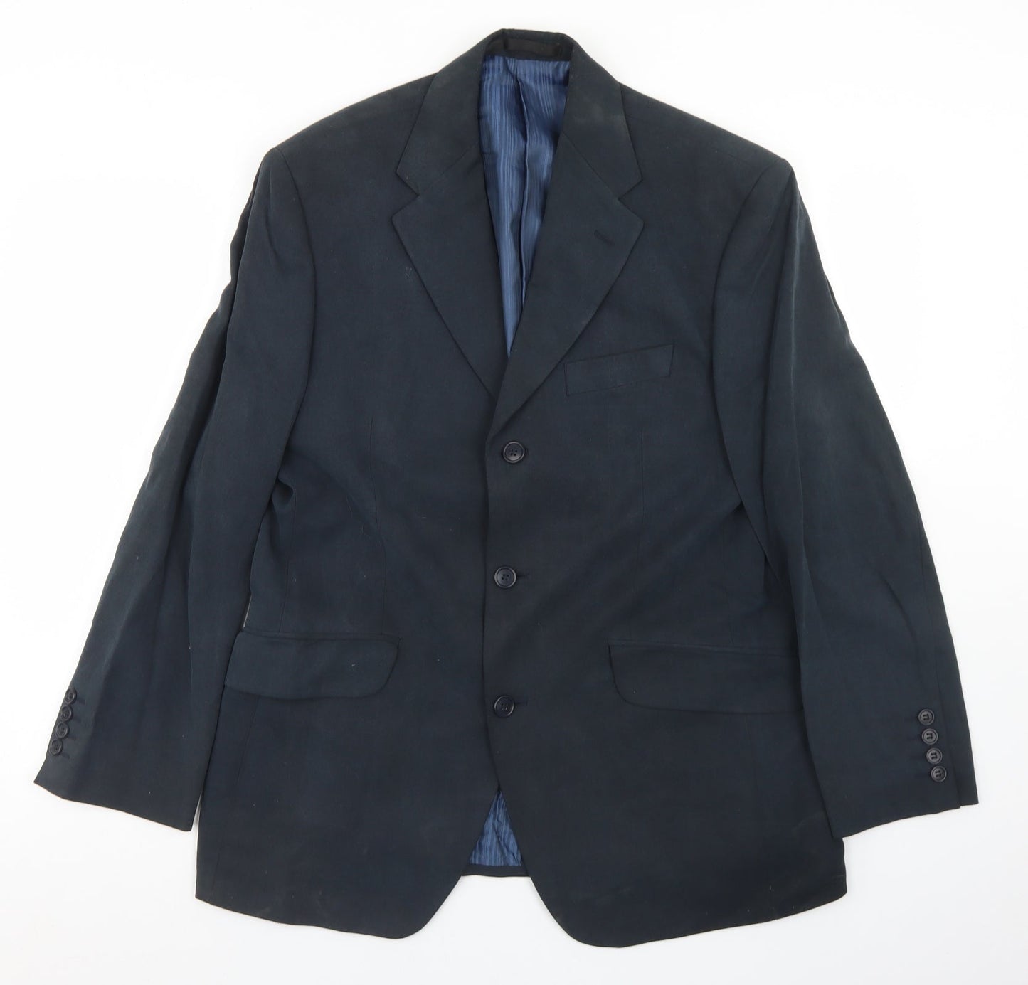 Mens UK Size 40 Marks and Spencer Regular Blue Suit Jacket
