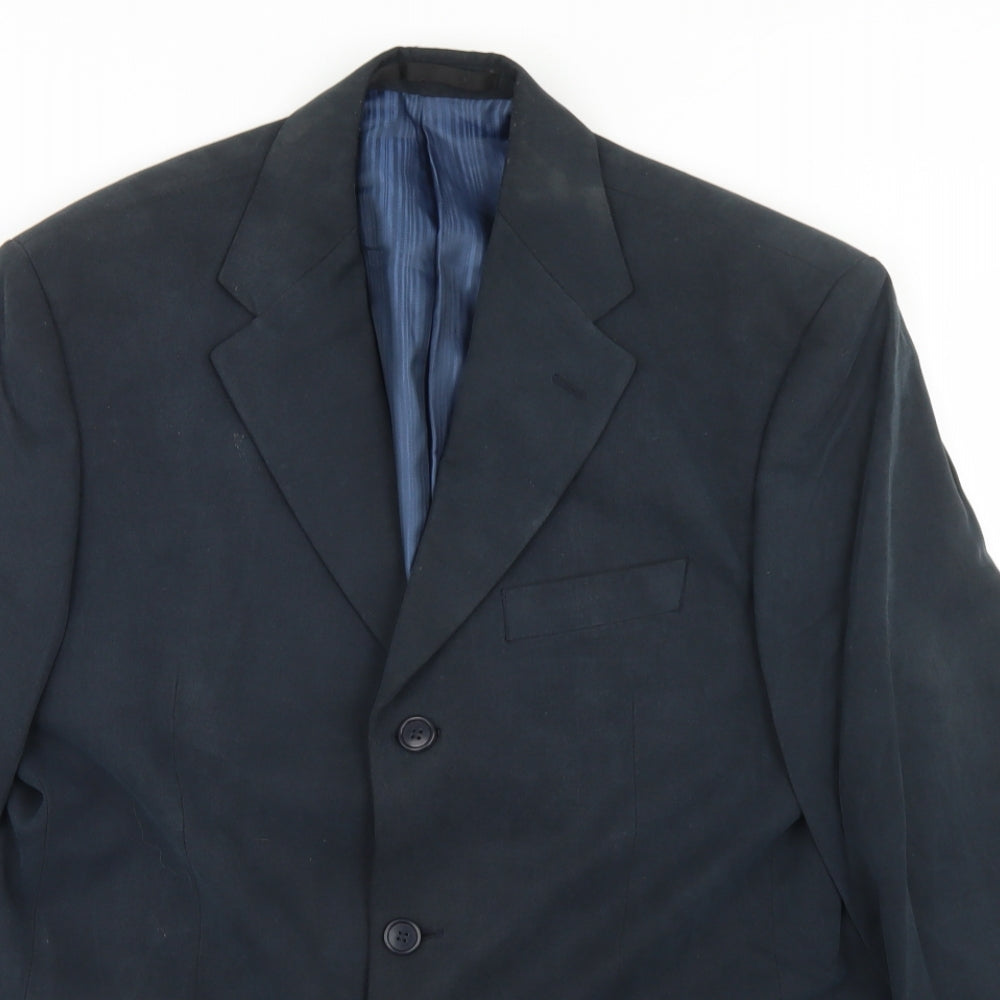 Mens UK Size 40 Marks and Spencer Regular Blue Suit Jacket
