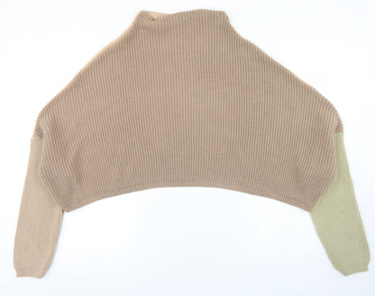 Womens UK Size 6 PRETTYLITTLETHING Brown Pullover Jumper