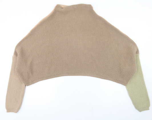 Womens UK Size 6 PRETTYLITTLETHING Brown Pullover Jumper