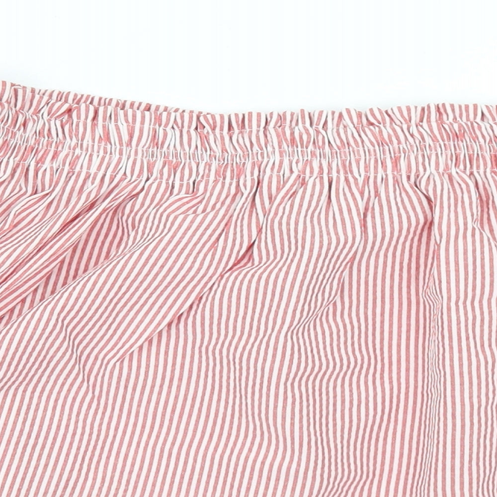 Womens UK Size 10 Atmosphere Red Cropped Blouse