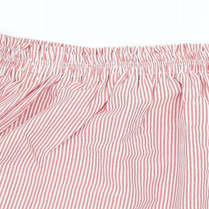 Womens UK Size 10 Atmosphere Red Cropped Blouse