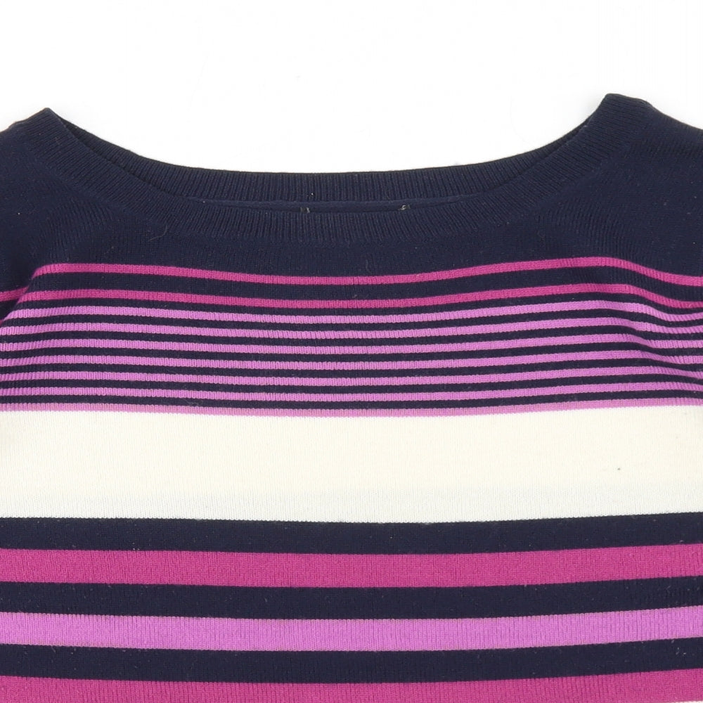 Womens UK Size 14 Papaya Multicoloured Pullover Jumper
