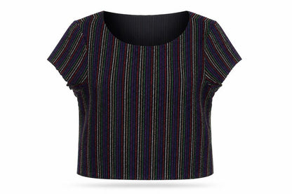 Womens UK Size S Primark Multicoloured Cropped Blouse