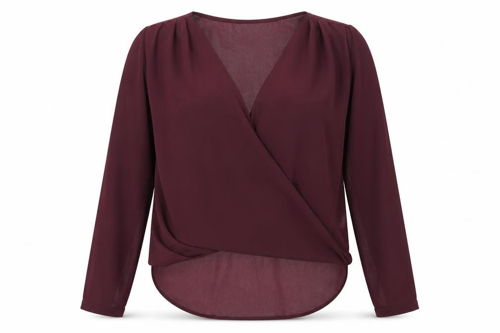 Womens UK Size 8 New Look Purple Basic Blouse
