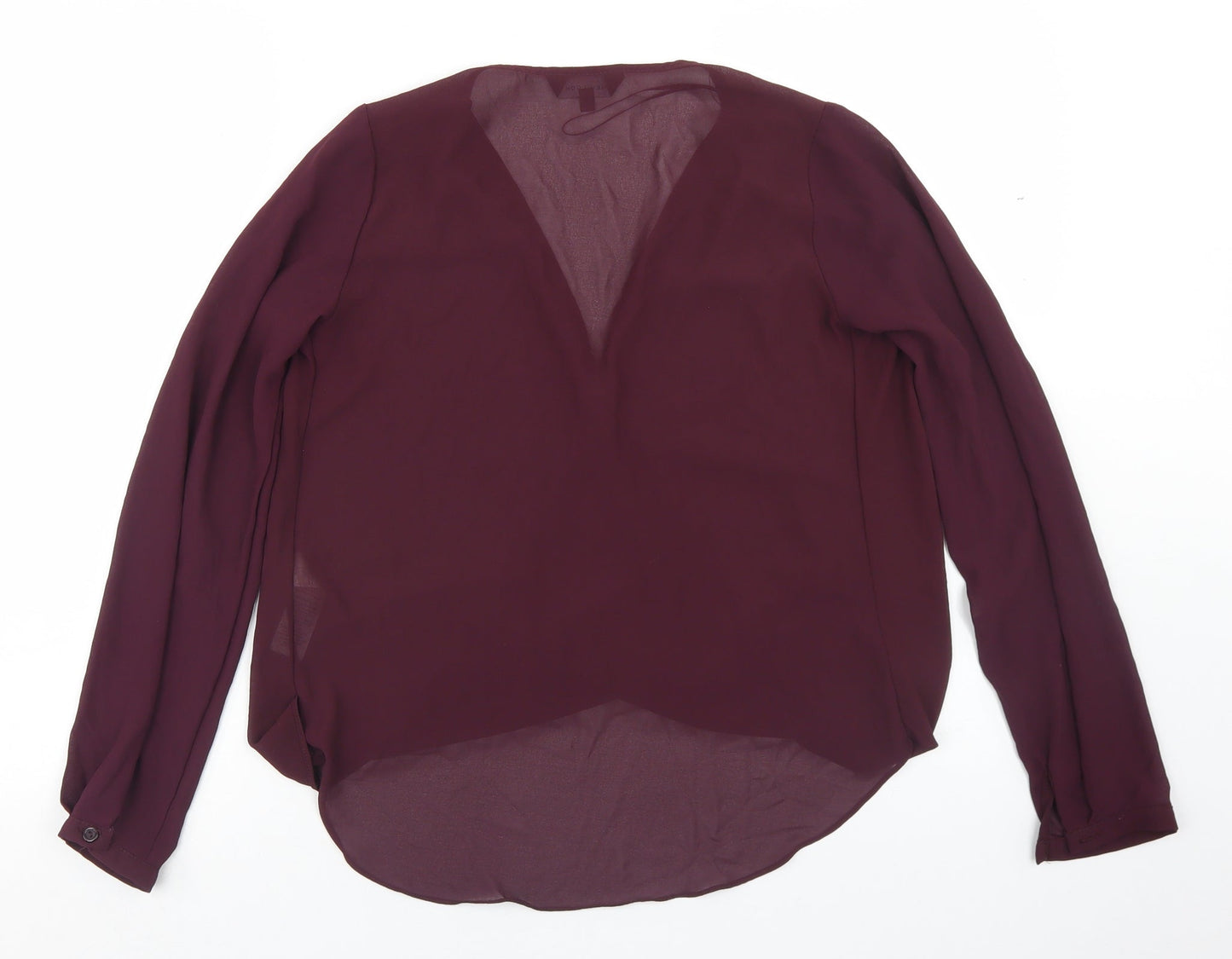 Womens UK Size 8 New Look Purple Basic Blouse