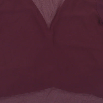 Womens UK Size 8 New Look Purple Basic Blouse