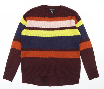 Womens UK Size S New Look Multicoloured Pullover Jumper