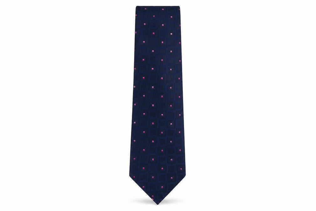 Marks and Spencer Mens Multicoloured Geometric Polyester Pointed Tie One Size
