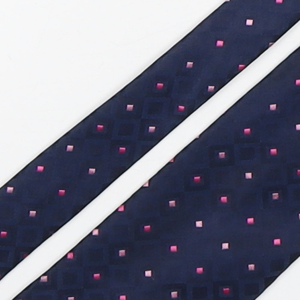 Marks and Spencer Mens Multicoloured Geometric Polyester Pointed Tie One Size