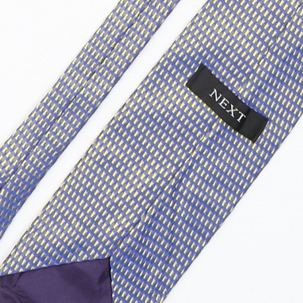 NEXT Mens Multicoloured Geometric Silk Pointed Tie One Size