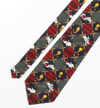 Mens BHS Multicoloured Geometric  Pointed Tie