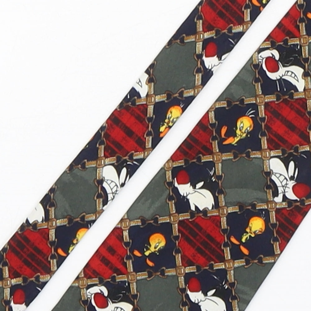 Mens BHS Multicoloured Geometric  Pointed Tie