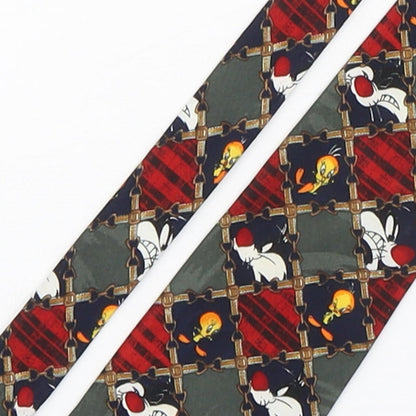 Mens BHS Multicoloured Geometric  Pointed Tie