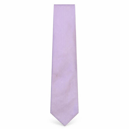 Front view of Michaelis men’s pink striped silk pointed tie one size