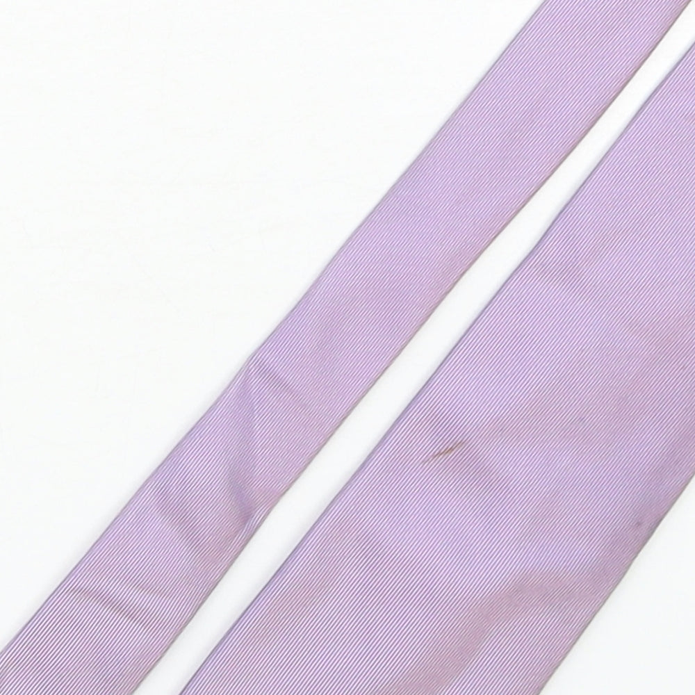 Michaelis Mens Pink Striped Silk Pointed Tie One Size